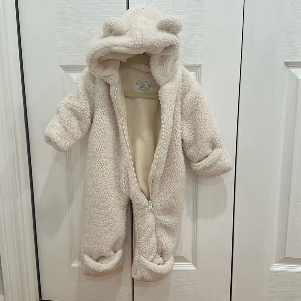 Donna Salyers Fabulous Furs baby teddy onesie